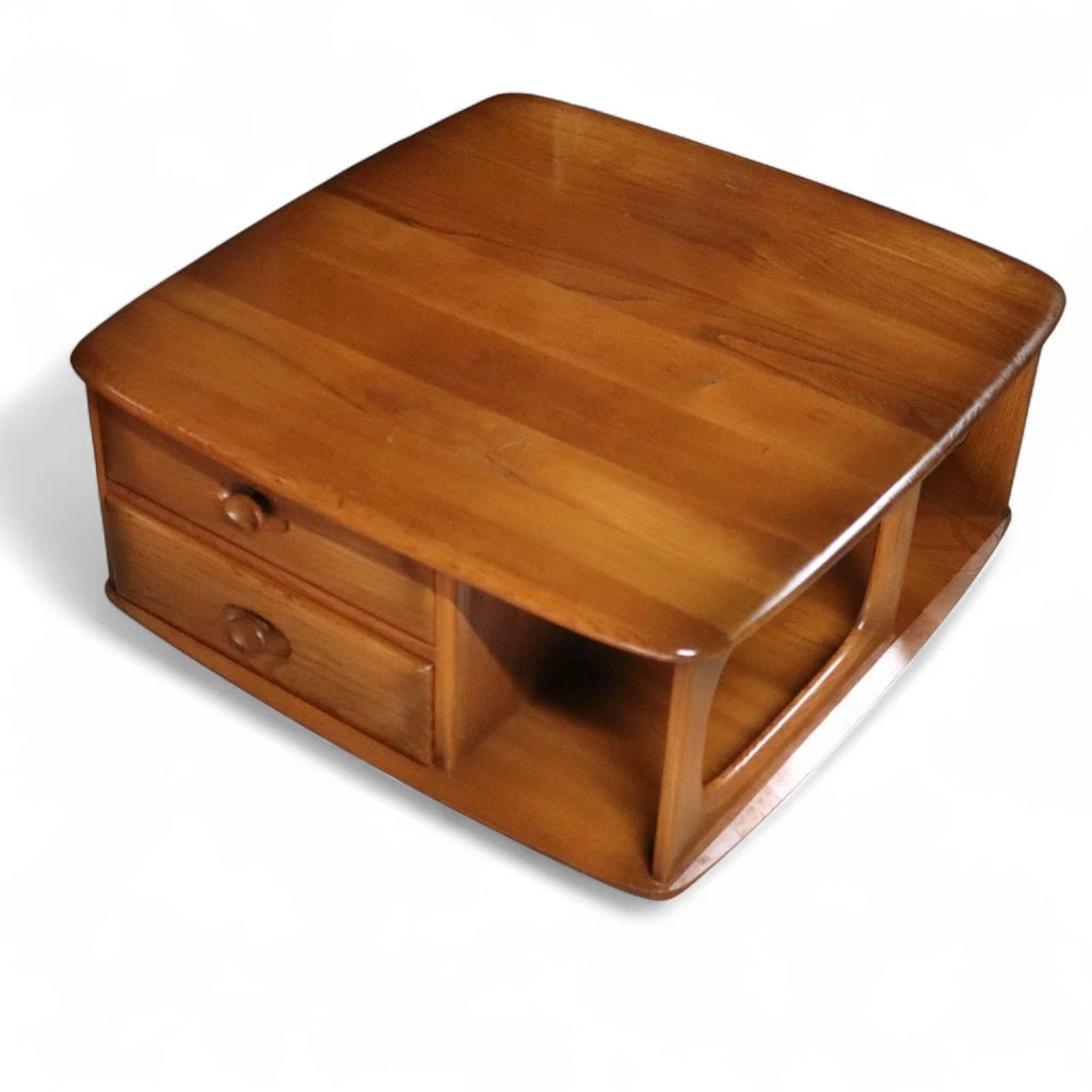 Vintage Ercol 'Golden Dawn' Pandora Elm Coffee Table