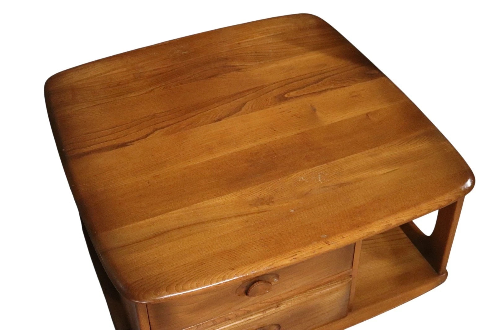 Vintage Ercol 'Golden Dawn' Pandora Elm Coffee Table