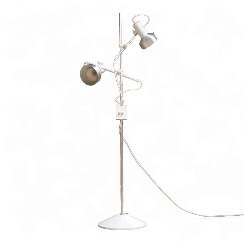 Mid Century Maclamp Style Twin Headed Spot Lamp Retro 1970s Floor Lamp