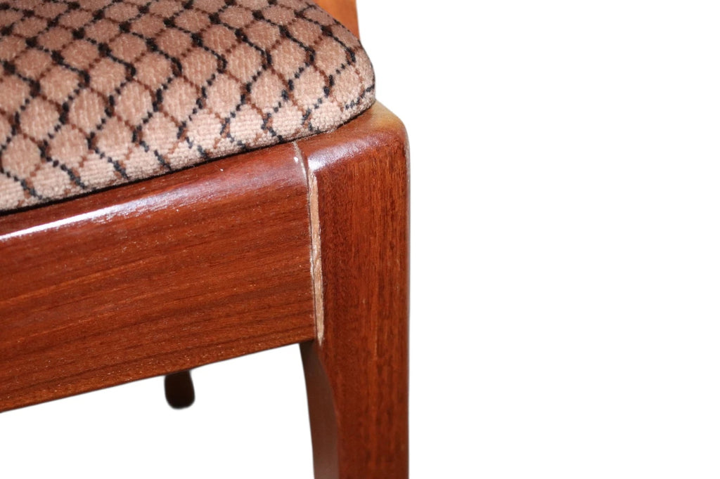 Set of 6 Mid Century Nathan Teak Dining Chairs - Including 2 carvers