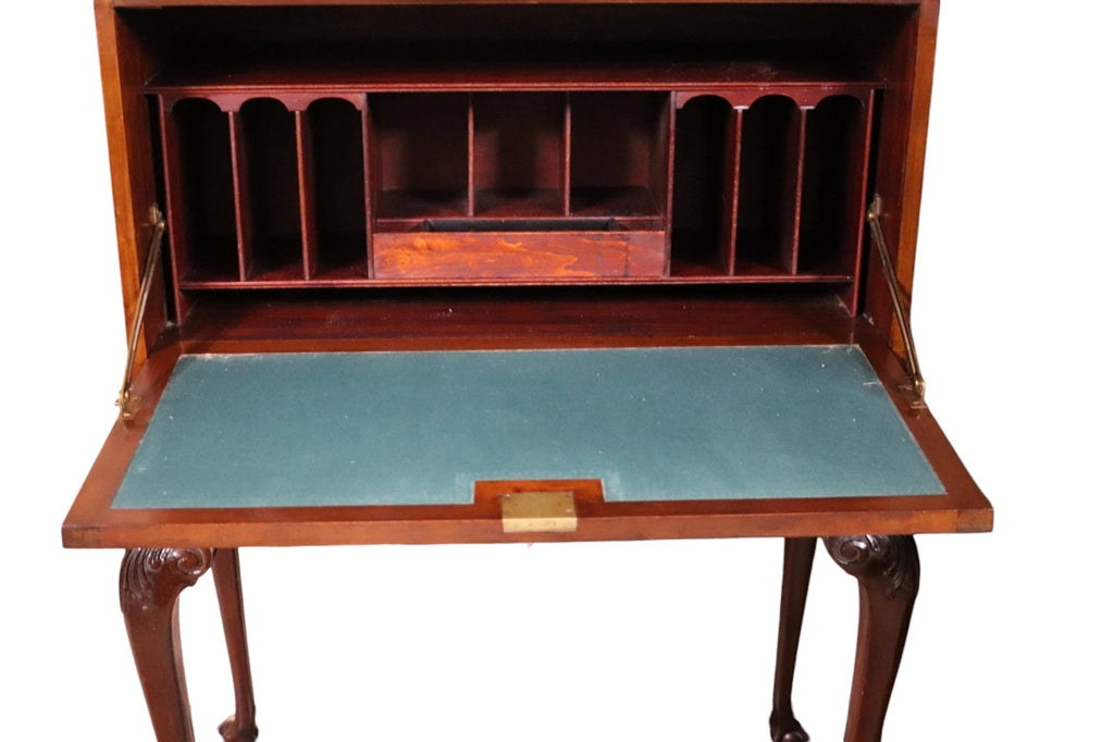 Victorian Antique Mahogany Queen Anne Style Writing Bureau C.1900