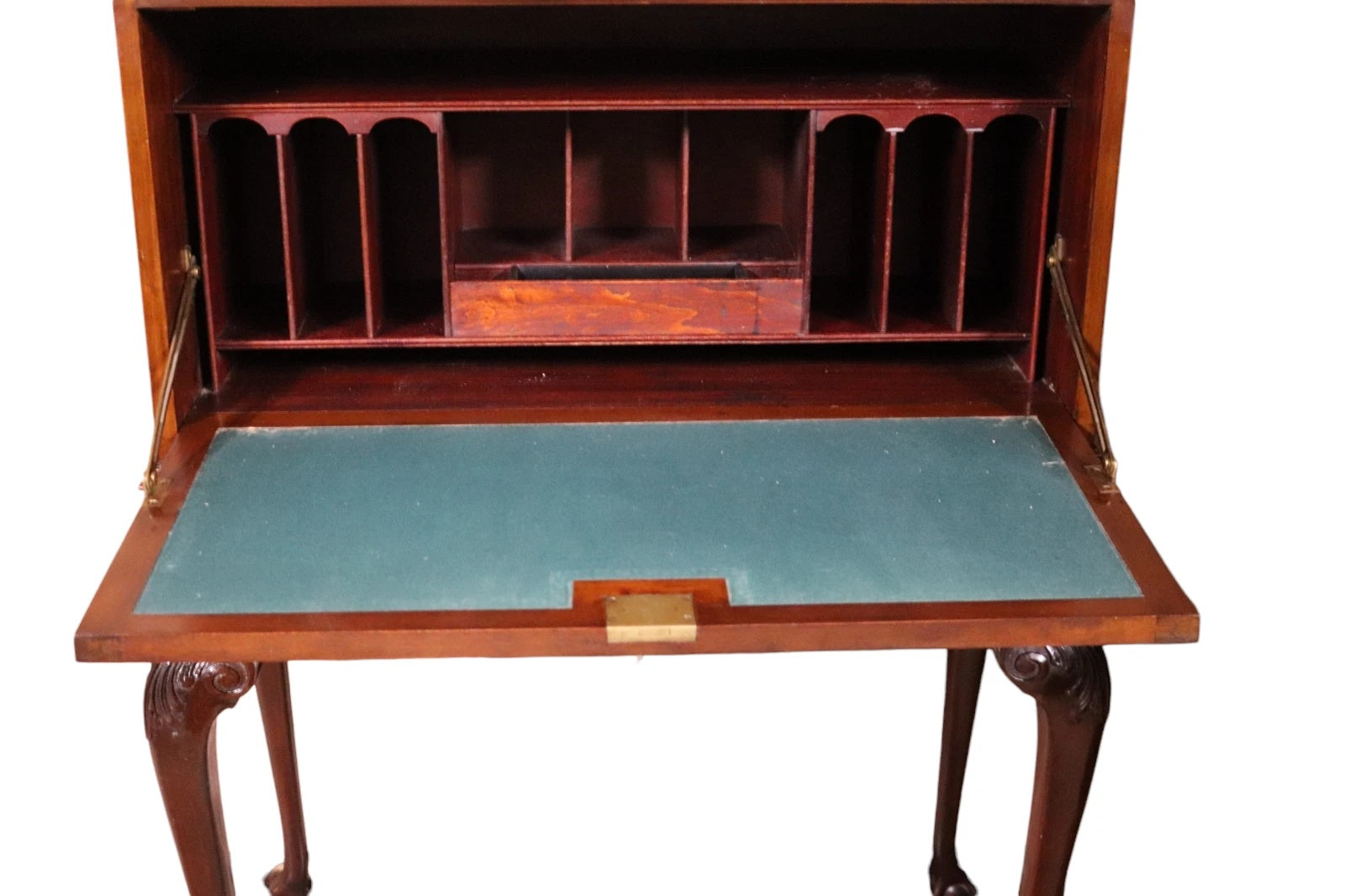Victorian Antique Mahogany Queen Anne Style Writing Bureau C.1900