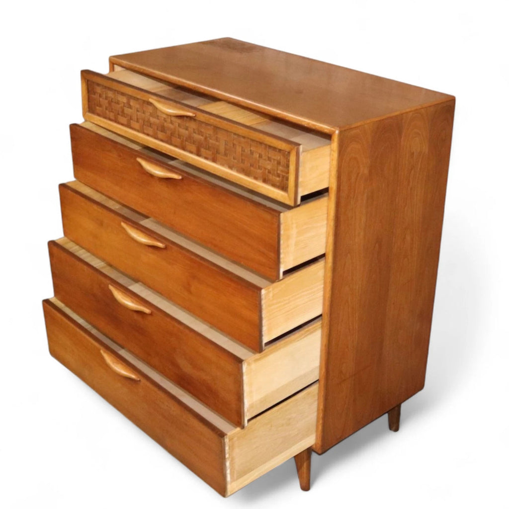 Rare Mid Century Lane ' Perception ' Large Teak Chest of Drawers