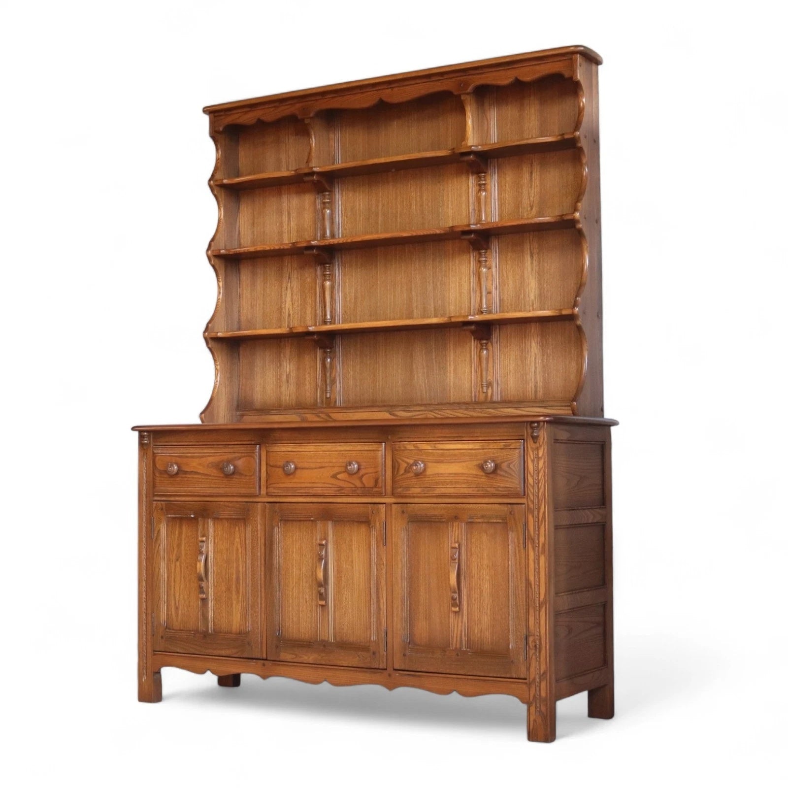 Vintage Ercol Lavenham Dresser Model 962 Elm Golden Dawn High Plate Rack