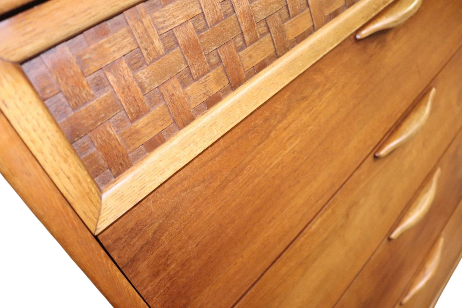 Rare Mid Century Lane ' Perception ' Large Teak Chest of Drawers