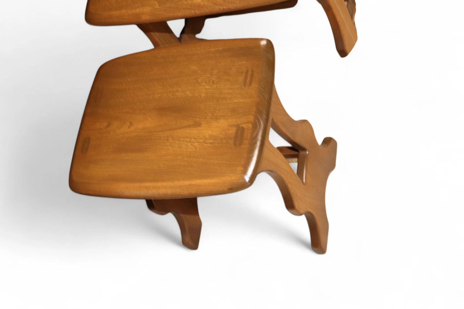 Vintage Ercol 'Golden Dawn' Elm Nest of Tables