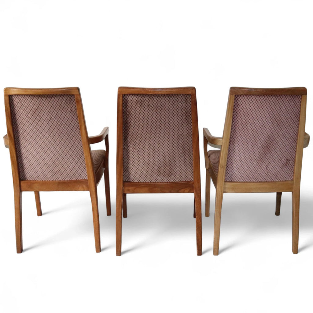 Set of 6 Mid Century Nathan Teak Dining Chairs - Including 2 carvers