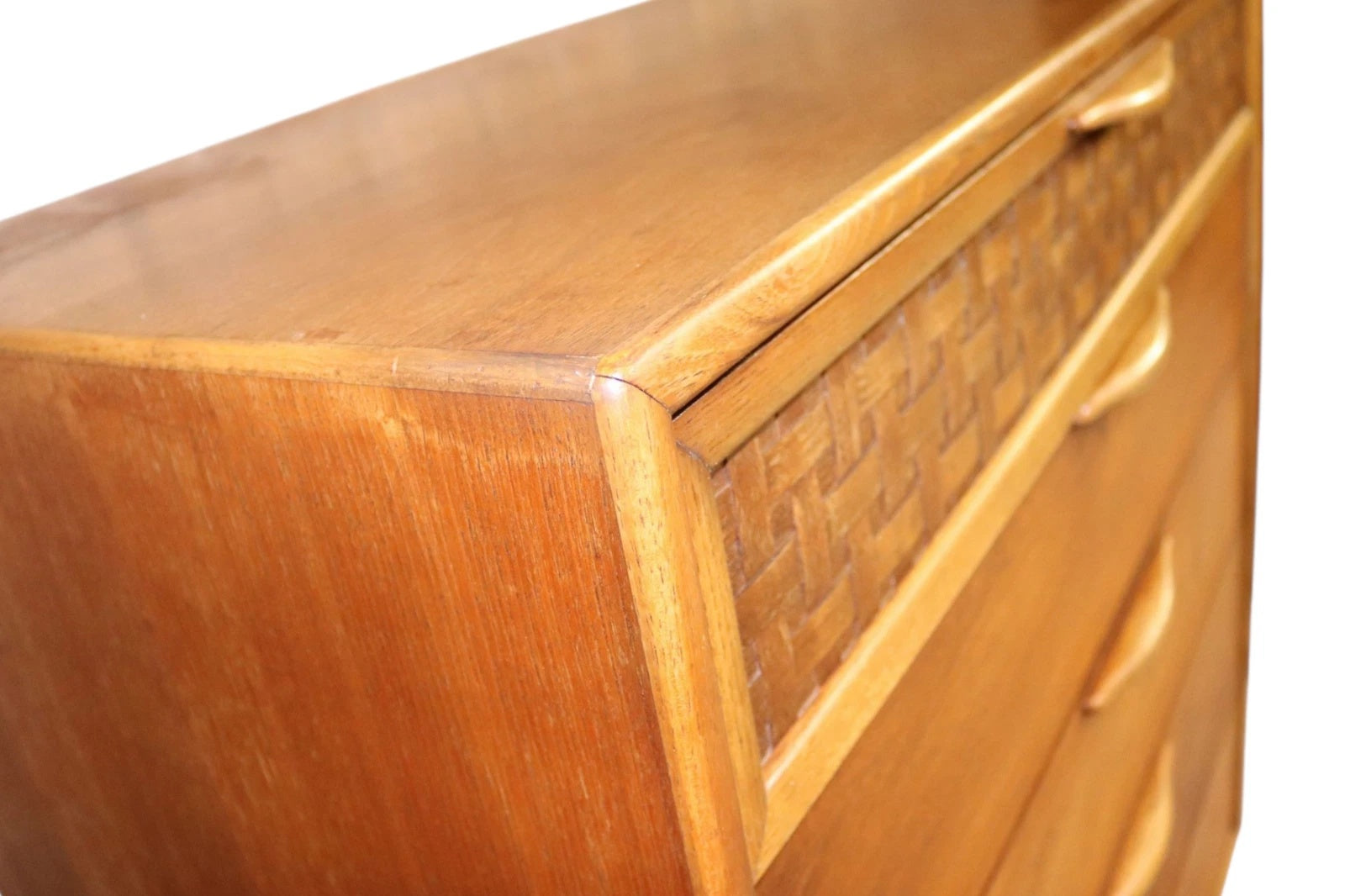 Rare Mid Century Lane ' Perception ' Large Teak Chest of Drawers