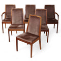 Set of 6 Mid Century Nathan Teak Dining Chairs - Including 2 carvers