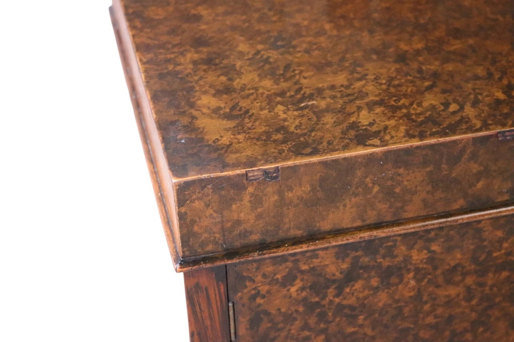 Art Deco Burr Walnut Sideboard Scalloped Gallery Buffet Credenza 1930s
