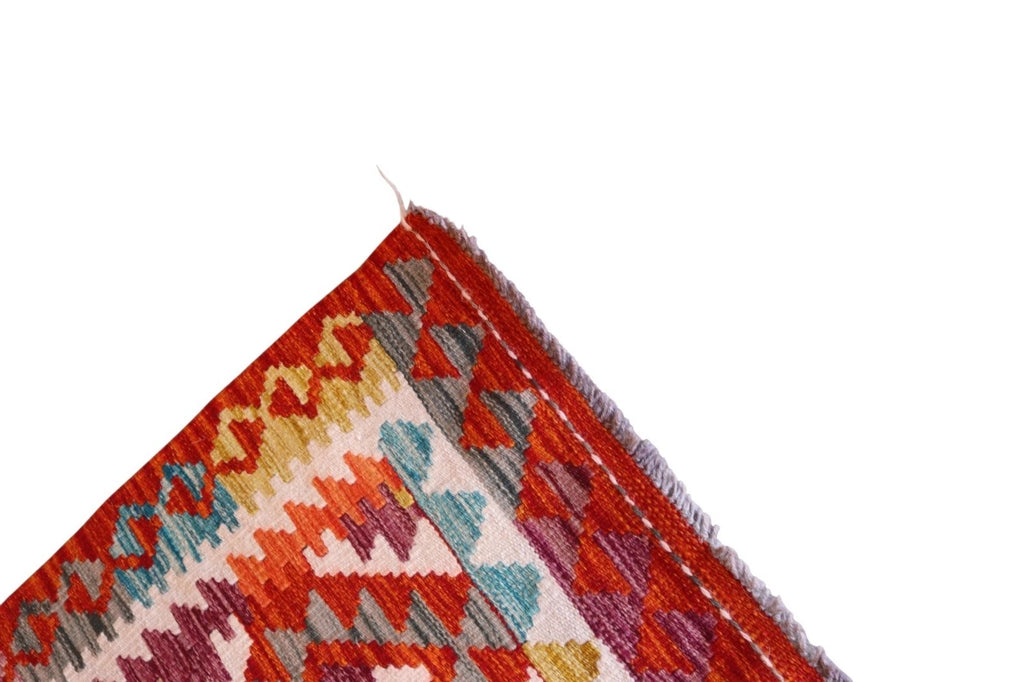 Vintage Afghan Chobi Kilim - Hand-Spun Wool Tribal Rug