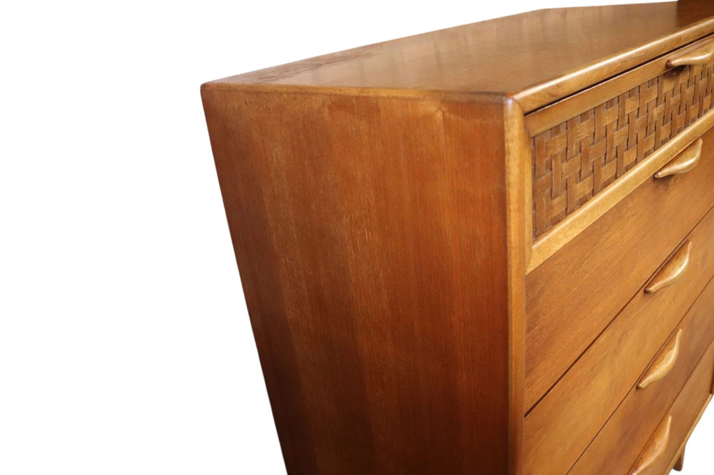 Rare Mid Century Lane ' Perception ' Large Teak Chest of Drawers
