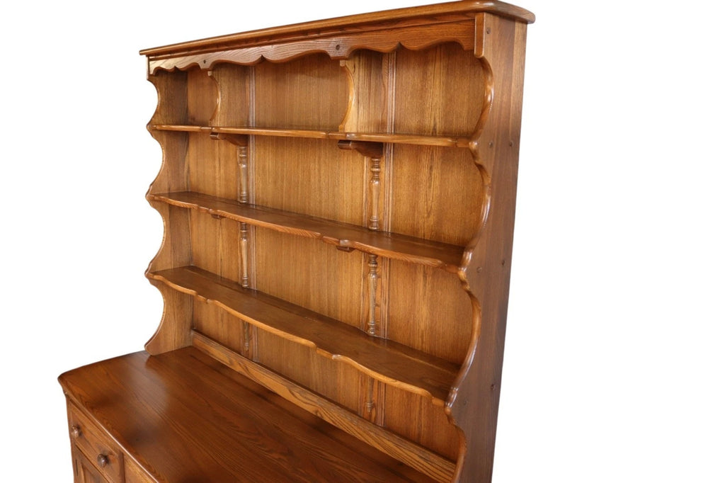 Vintage Ercol Lavenham Dresser Model 962 Elm Golden Dawn High Plate Rack