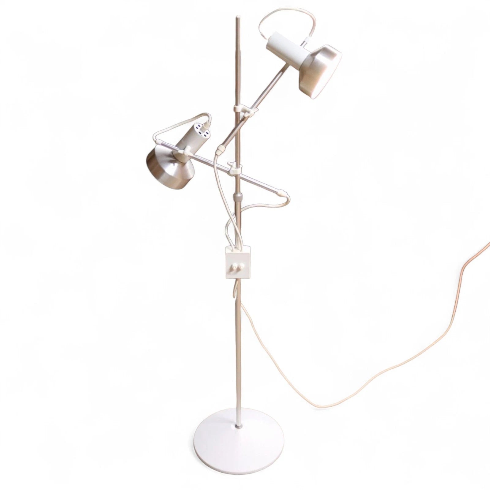 Mid Century Maclamp Style Twin Headed Spot Lamp Retro 1970s Floor Lamp