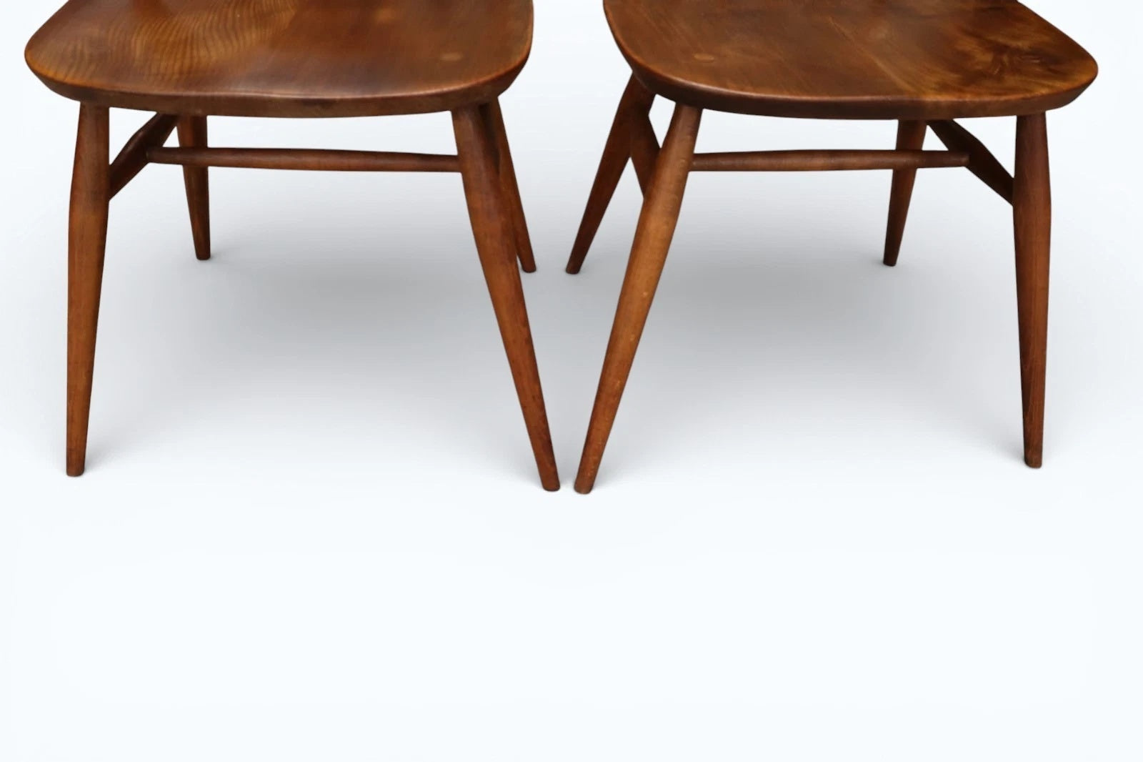 Set Of 4 Mid Century Ercol Goldsmith Dining Chairs - Elm & Beech 1960s