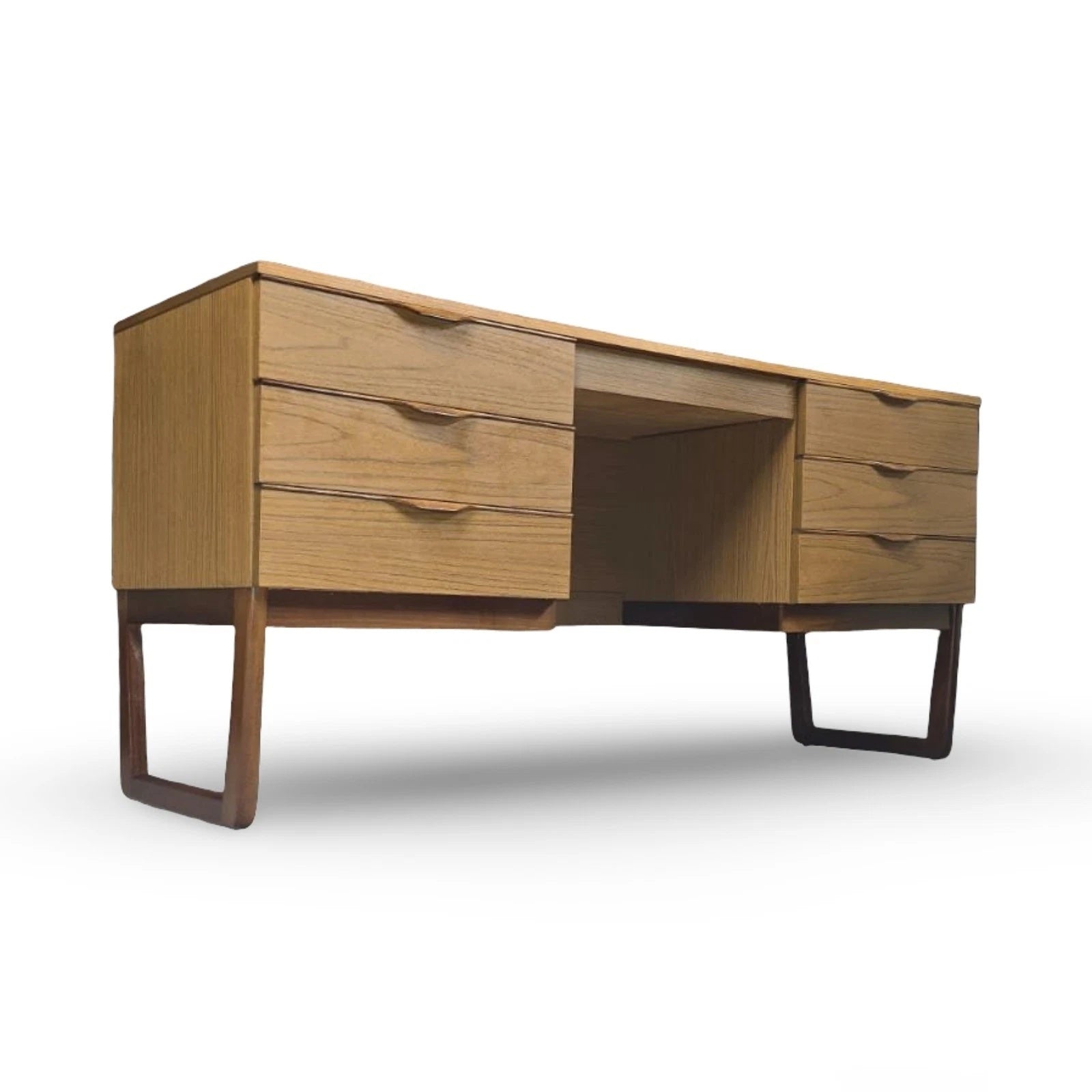 Vintage Mid Century Teak Europa Dressing Table / Desk Retro 1960s