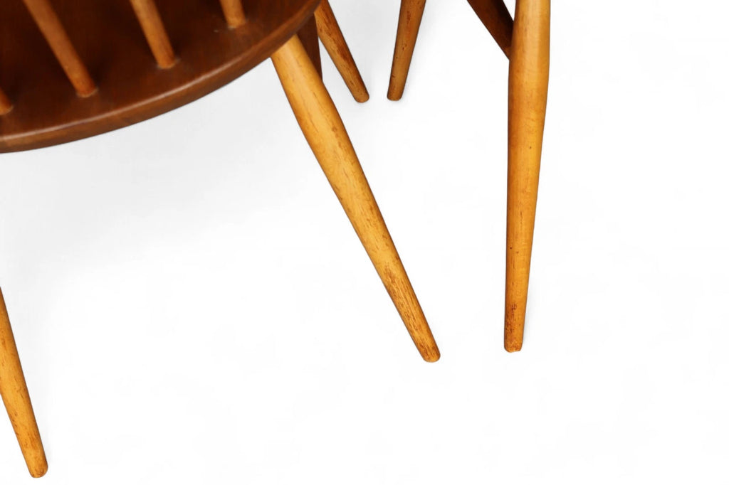 Vintage set of 4 Ercol Blonde Quaker Dining Chairs