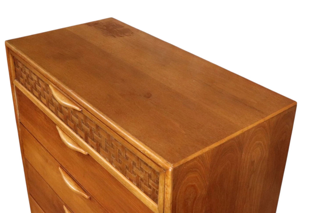 Rare Mid Century Lane ' Perception ' Large Teak Chest of Drawers