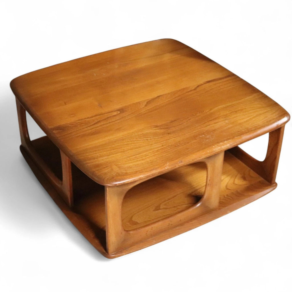 Vintage Ercol 'Golden Dawn' Pandora Elm Coffee Table