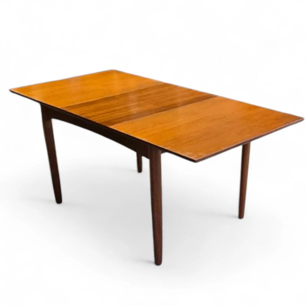 Mid Century Teak Dining Table - Butterfly Leaf Extending - MCM Danish Style