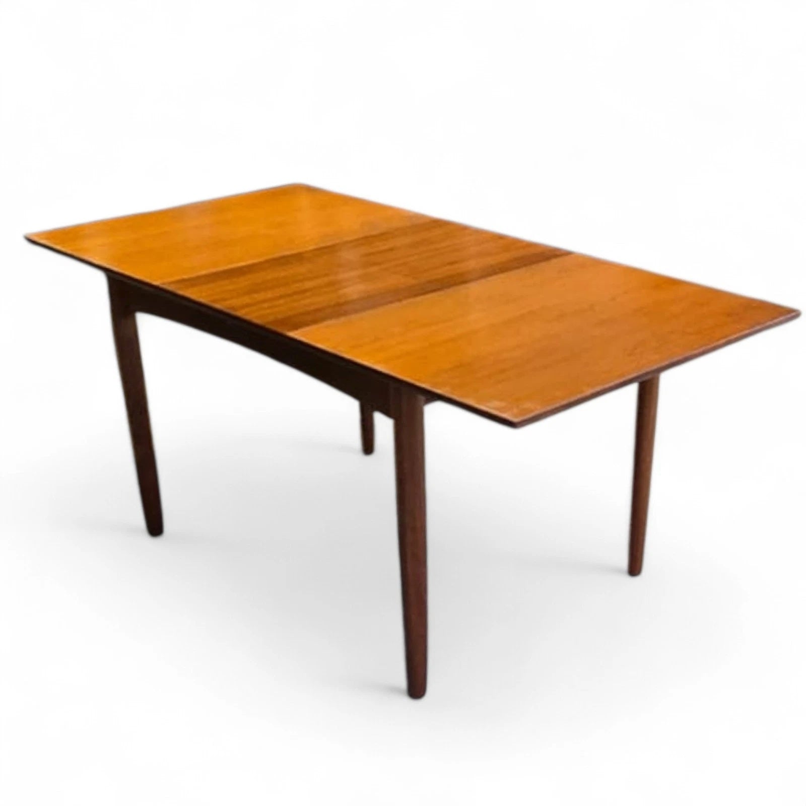 Mid Century Teak Dining Table - Butterfly Leaf Extending - MCM Danish Style